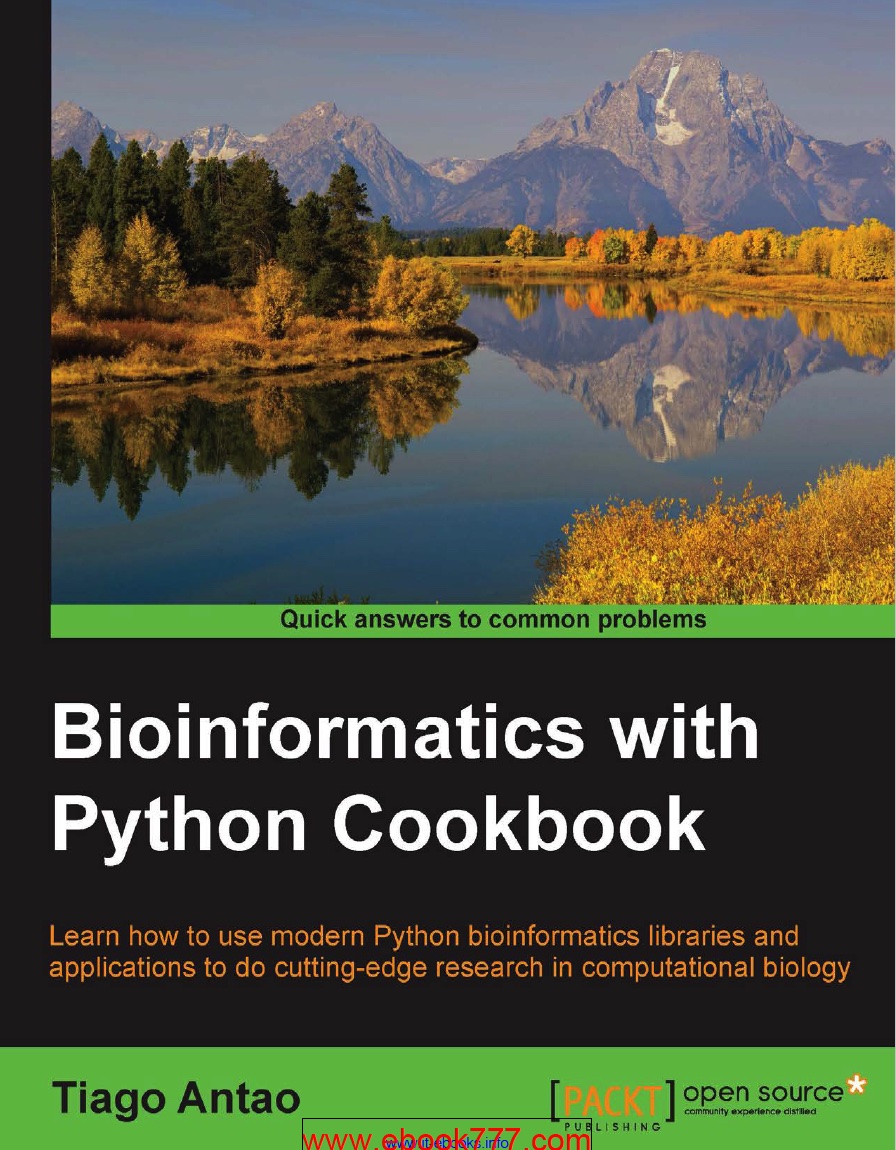 Bioinformatics with Python Cookbook